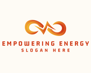 Energy Electricity Loop logo design