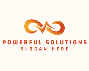 Energy Electricity Loop logo design