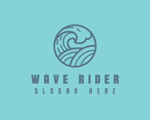 Ocean Sea Wave logo design