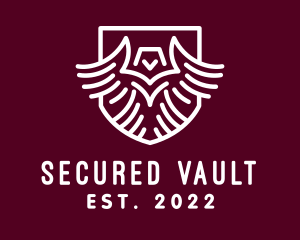 Falcon Security Crest logo design