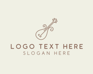 Music Violin Instrument Logo