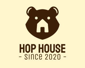 Cute Bear House logo design