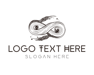 Abstract Organic Infinity Swirl logo