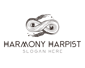 Abstract Organic Infinity Swirl logo design