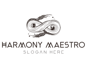 Abstract Organic Infinity Swirl logo design