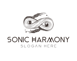 Abstract Organic Infinity Swirl logo design