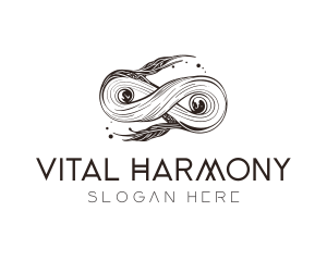 Abstract Organic Infinity Swirl logo design