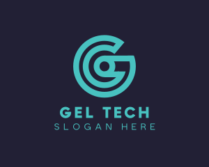 Target Letter G Tech logo design