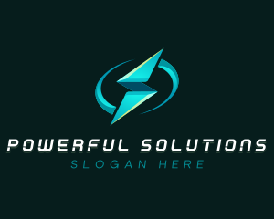 Electric Lightning Bolt logo design