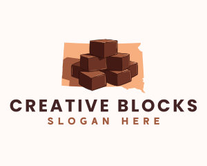 South Dakota Fudge logo design