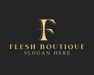 Fashion Boutique Letter F logo design