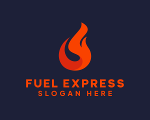 Fire Petroleum Fuel logo design