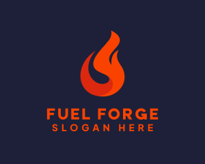 Fire Petroleum Fuel logo design