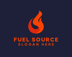 Fire Petroleum Fuel logo design