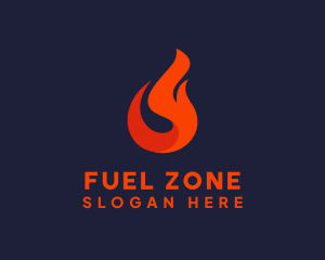 Fire Petroleum Fuel logo design