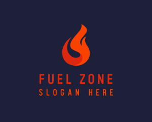 Fire Petroleum Fuel logo design