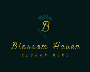 Elegant Blossom Flower logo design