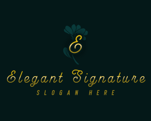 Elegant Blossom Flower logo design