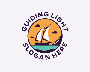 Travel Boat Vacation logo design