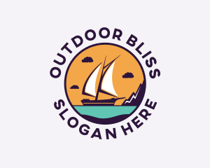 Travel Boat Vacation logo design