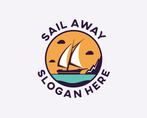 Travel Boat Vacation logo design