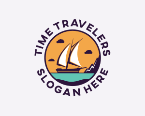 Travel Boat Vacation logo design