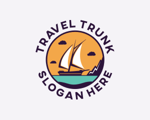 Travel Boat Vacation logo design