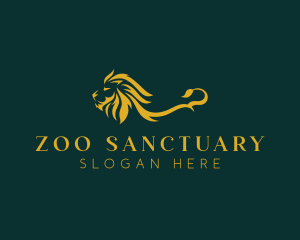 Wild Lion Zoo logo design