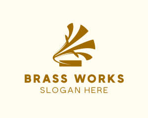 Brass Phonograph Music logo