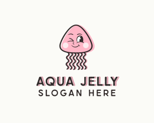 Cartoon Jellyfish Mascot logo