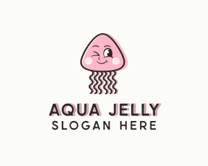 Cartoon Jellyfish Mascot logo design