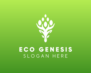 Natural Tree Plant logo design