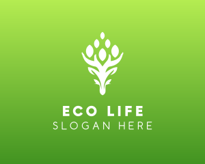 Natural Tree Plant logo design