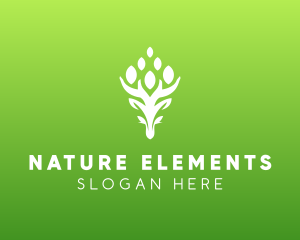 Natural Tree Plant logo design