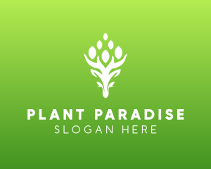 Natural Tree Plant logo design