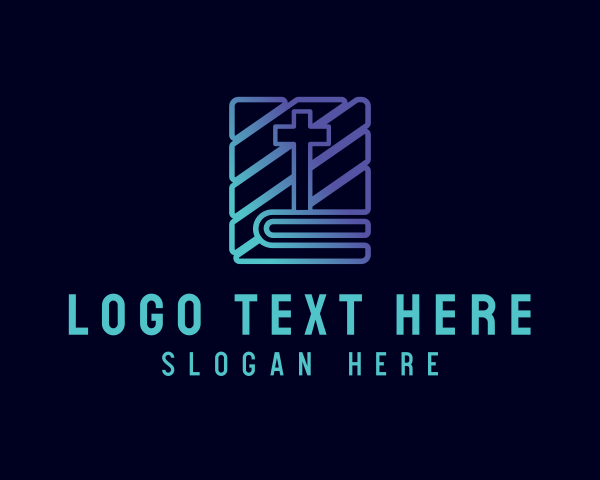 Gradient Holy Bible logo