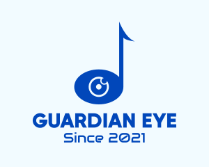 Music Note Eye logo design