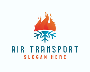 Torch Snow Air Conditioning logo design