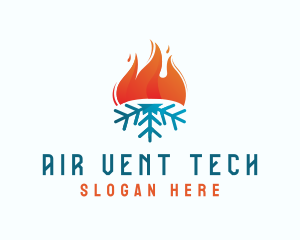 Torch Snow Air Conditioning logo design