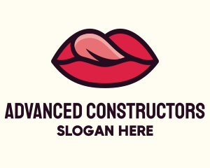 Tongue Lick Lip Cosmetics logo design