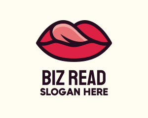 Tongue Lick Lip Cosmetics logo design