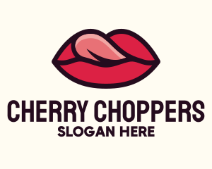 Tongue Lick Lip Cosmetics logo design