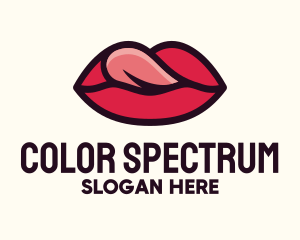 Tongue Lick Lip Cosmetics logo design