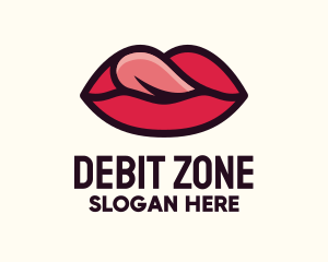 Tongue Lick Lip Cosmetics logo design