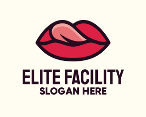 Tongue Lick Lip Cosmetics logo design