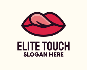 Tongue Lick Lip Cosmetics logo design