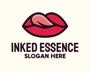 Tongue Lick Lip Cosmetics logo design