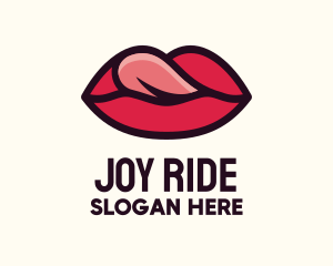 Tongue Lick Lip Cosmetics logo design