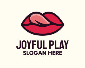 Tongue Lick Lip Cosmetics logo design