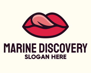 Tongue Lick Lip Cosmetics logo design